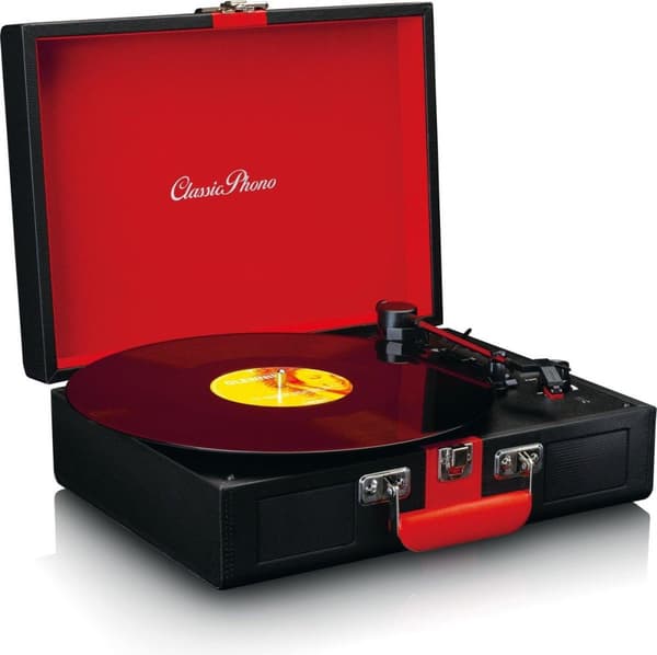 Klassinen Phono TT-110 - Levysoitin, jossa Bluethooth ja kaiuttimet - musta