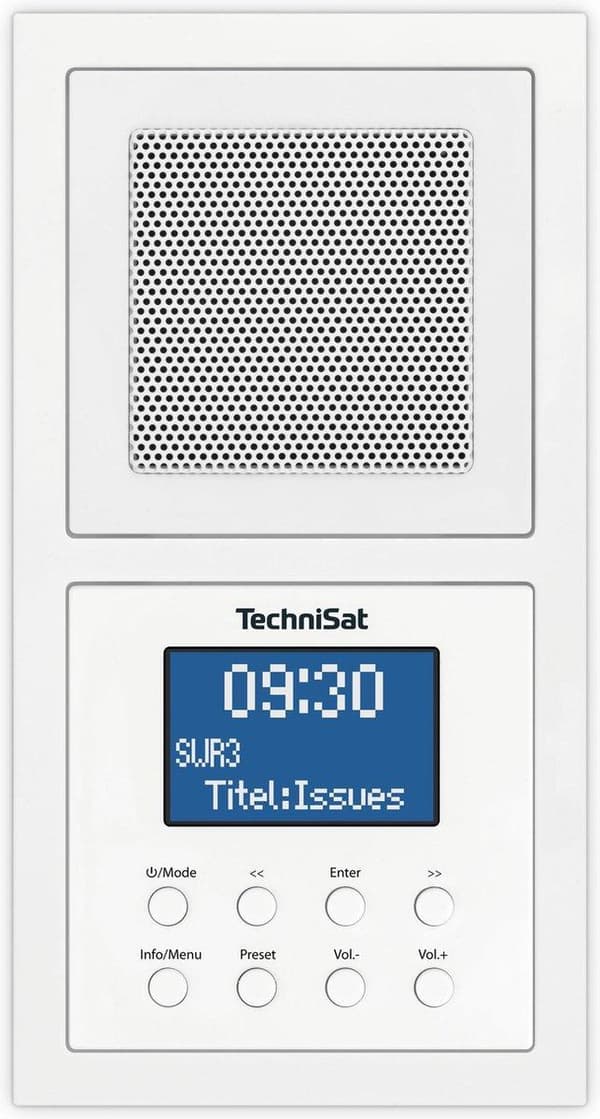 Technisat Digitradio UP1 inbyggd DAB+ FM-radio med bluetooth - vit