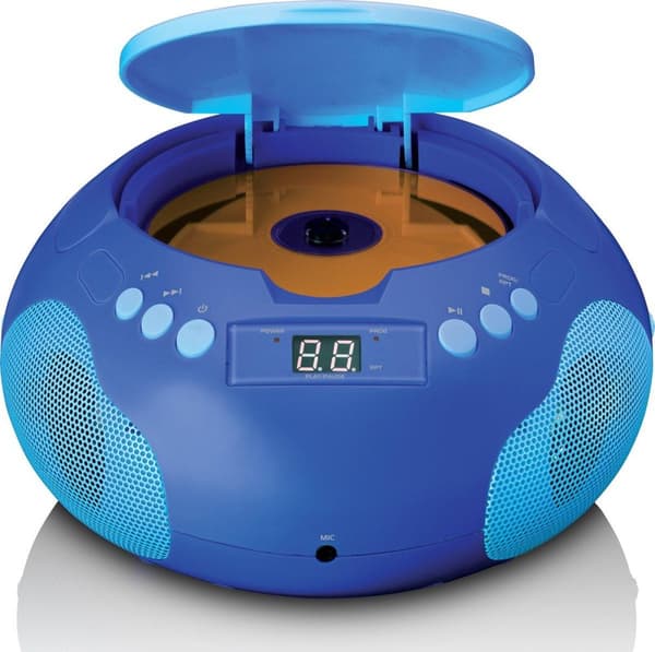 Lenco SCD-620BU - Kannettava radio/CD-soitin mikrofonilla - Sininen