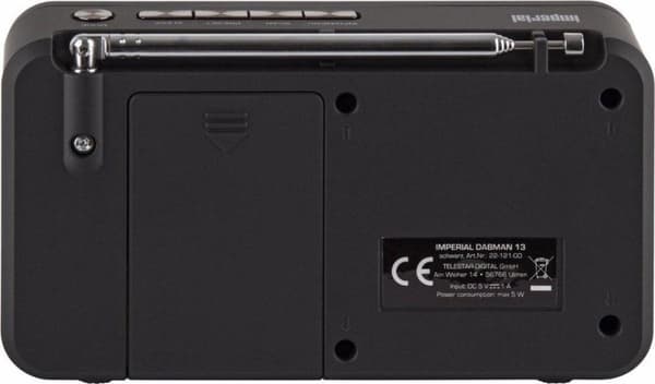 Imperial Dabman 13 - Bærbar DAB+ / FM-radio med MP3-afspilning - Sort