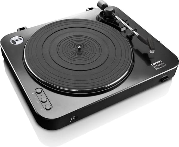 Lenco LBT-120BK - Pladespiller med Bluetooth - Sort