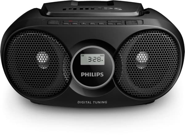 Philips AZ215B - Radio/CD-soitin - Musta