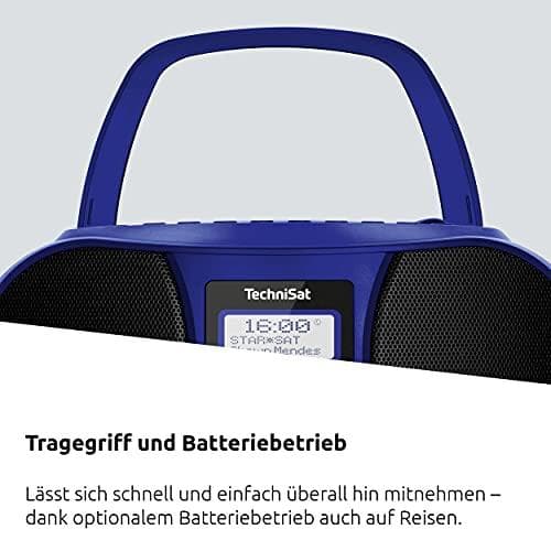 TechniSat DIGITRADIO 1990 - stereo boombox med DAB+/FM radio og CD-afspiller (Bluetooth audio streaming, hovedtelefonstik, USB, AUX in, opladningsfunk
