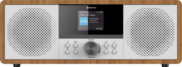 Denver MIR-270 - Microset - DAB - Internet - Radio - CD-afspiller - Aux - Bluetooth - Træ