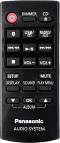 Miniatyrbillede 4 af 5: Panasonic SC-HC304 HiFi CD-afspiller Rød