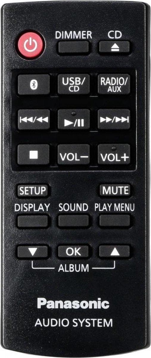 Panasonic SC-HC304 HiFi CD-afspiller Rød