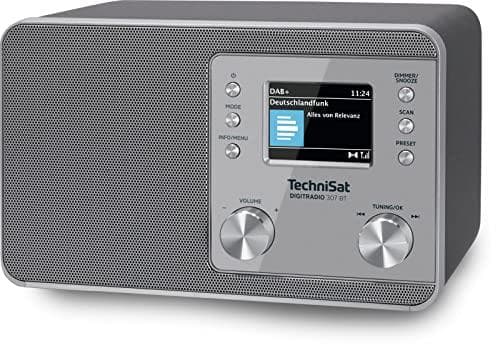 TechniSat DIGITRADIO 307 BT - DAB+-radio med BestTune (DAB, FM, AUX-indgang, Bluetooth-lydstreaming, hovedtelefonstik, favorithukommelse, vækkeur, sle