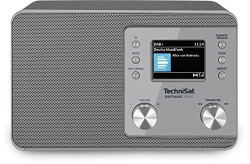 TechniSat DIGITRADIO 307 BT - DAB+-radio med BestTune (DAB, FM, AUX-indgang, Bluetooth-lydstreaming, hovedtelefonstik, favorithukommelse, vækkeur, sle