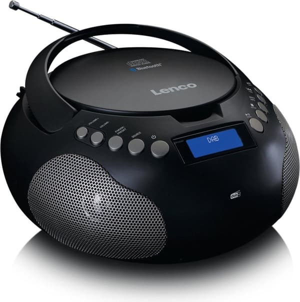 Lenco SCD-341BK - Bærbar radio med DAB+/ FM radio og Bluetooth - Sort