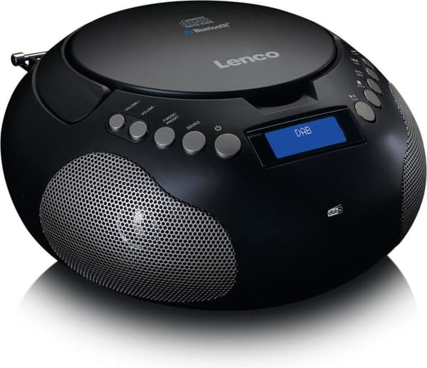 Lenco SCD-341BK - Bærbar radio med DAB+/ FM radio og Bluetooth - Sort