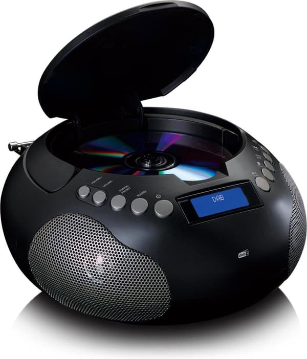Lenco SCD-341BK - Bærbar radio med DAB+/ FM radio og Bluetooth - Sort