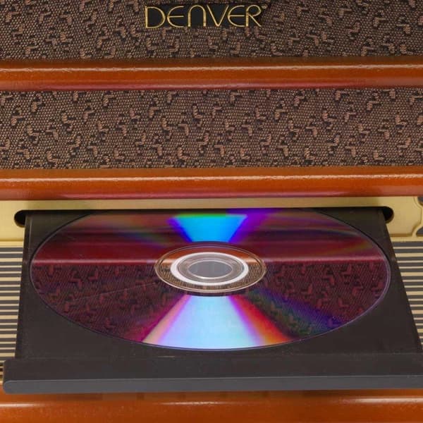 Denver MRD-51 - Retro Pladeafspiller og DAB+ radio - Træ