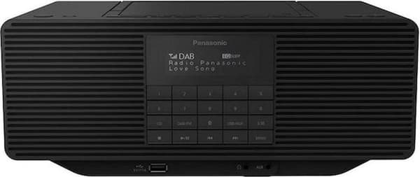 Kannettava Panasonic RX-D70BT radio analoginen ja digitaalinen musta
