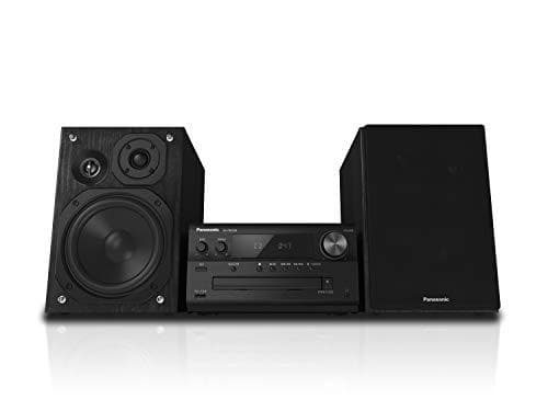 Panasonic SC-PMX94EG-K Micro HiFi-system (120 W RMS, Digital DAB+, CD, FM, Bluetooth, USB, AUX) Black & Amazon Basics Toslink optisk digital ljudkabel