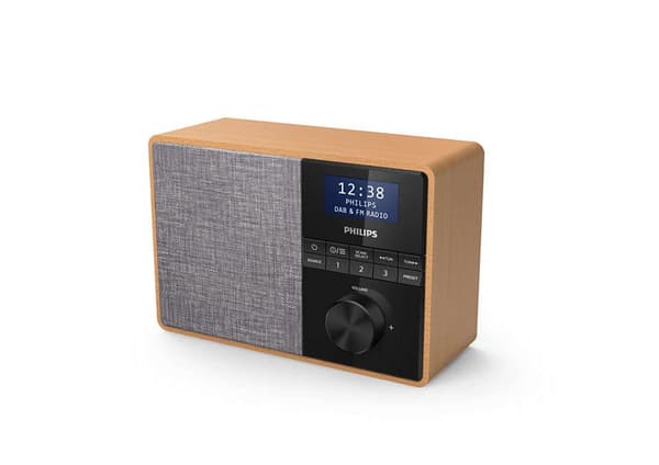 Philips TAR5505 - Kannettava DAB-radio - 5 wattia - vaaleaa puuta