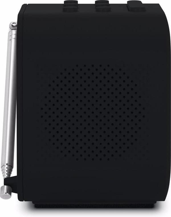 Techniradio 40 DAB+ radio väckarklocka - svart