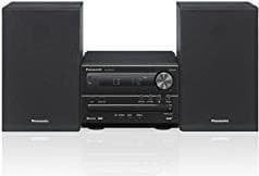 Panasonic SC-PM254EG-K Micro med HiFi-system, svart & TechniSat Viola 2 bärbar DAB-radio (DAB+, FM, högtalare, hörlursuttag, tvåraders display) vit/sv Svart