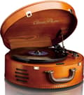 Miniatyrbild 7 av 10: Classic Phono TT-34 - Skivspelare med 2 inbyggda högtalare - Brun