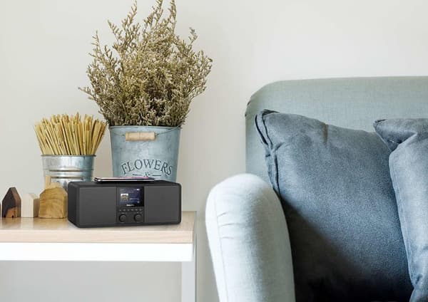 Philips internetradio R8805/10 DAB+-radio med Spotify Connect (Bluetooth, Sleep-timer, Dobbelt alarm, Qi-mobilopladerplade, USB) Sort - 2020/2021-mode