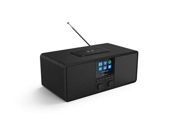 Philips internetradio R8805/10 DAB+-radio med Spotify Connect (Bluetooth, Sleep-timer, Dobbelt alarm, Qi-mobilopladerplade, USB) Sort - 2020/2021-mode