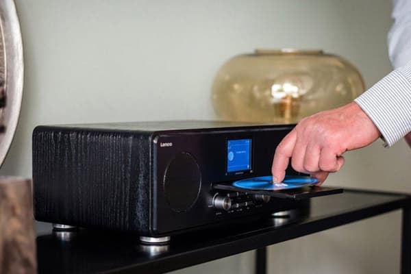 Lenco DAR-061BK - DAB-radio-CD-soitin Bluetoothilla - musta