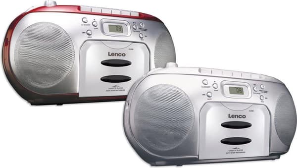 Lenco SCD-420SI - Bærbar radio CD-afspiller med MP3-mulighed og høretelefoner - Sølv