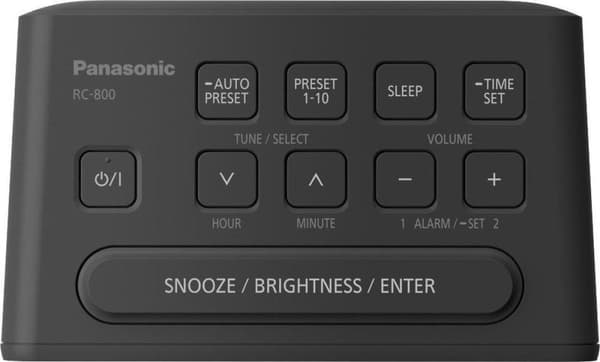 Panasonic RC-800EG-K Klockradio FM Svart