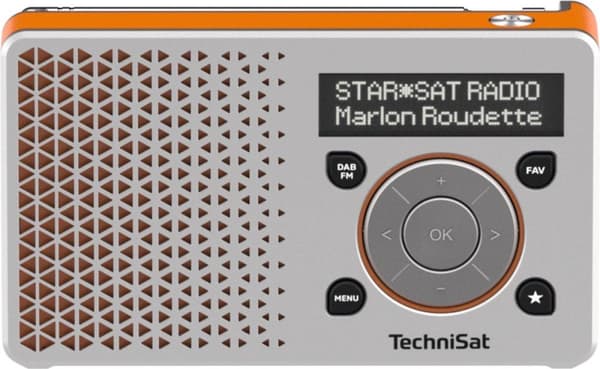TechniSat DigitRadio 1 radio Portable Digital Orange, Sølv