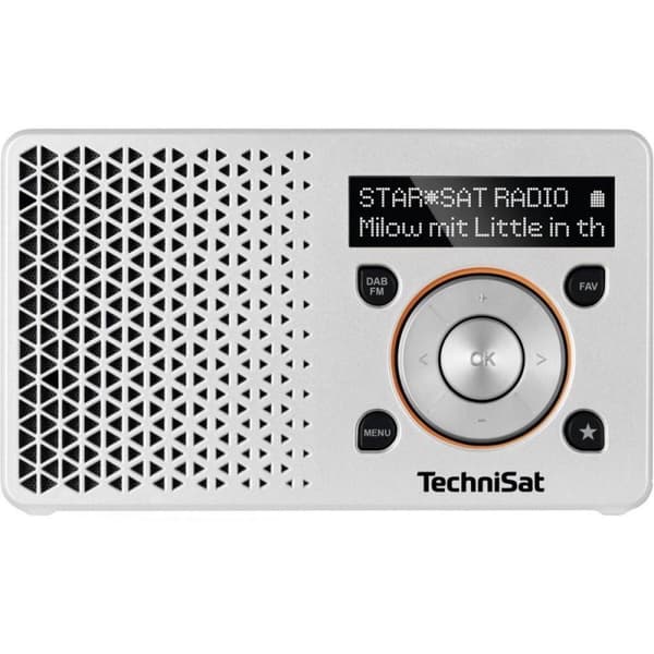 TechniSat DigitRadio 1 radio Portable Digital Orange, Sølv