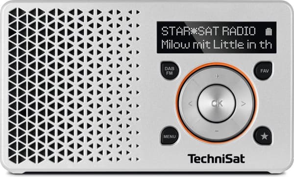 TechniSat DigitRadio 1 radio Kannettava digitaalinen oranssi, hopea
