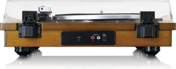 Lenco LS-55WA - Pladeafspiller med Bluetooth, USB, MP3 - indbyggede højtalere - Træ