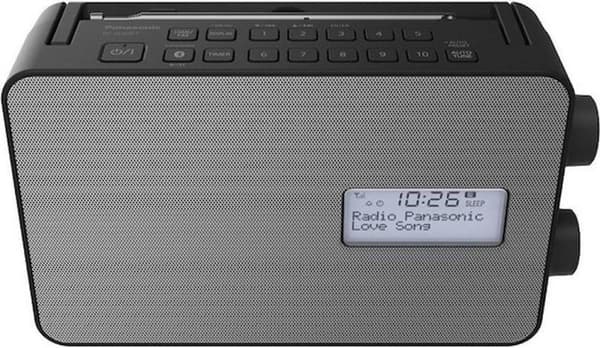 Panasonic RF-D30BTEG-K Køkkenradio DAB+, FM DAB+, FM, Bluetooth, AUX Alarm funktion, Sprøjtsikker Sort