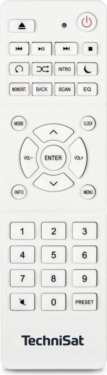 Technisat Digitradio 370 CD IR, DAB+, FM, internetradio og CD - hvid