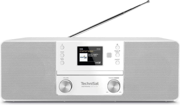 Technisat Digitradio 370 CD IR, DAB+, FM, internetradio og CD - hvid