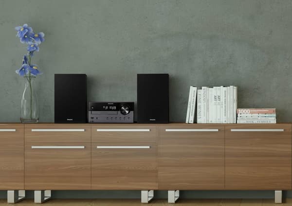Philips TAM4505 - Mikromusiksystem - Sort/grå