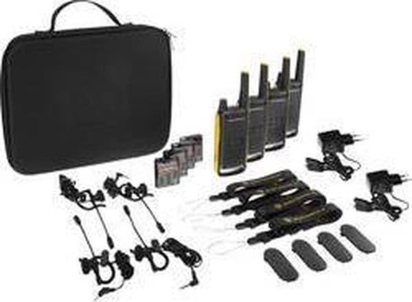 Motorola TLKR-T82 Extreme - Quad Pack - Svart