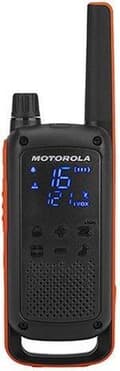 Miniatyrbillede 6 af 9: Motorola T82 Twin Pack to-vejs radio 16 kanaler Sort, Orange