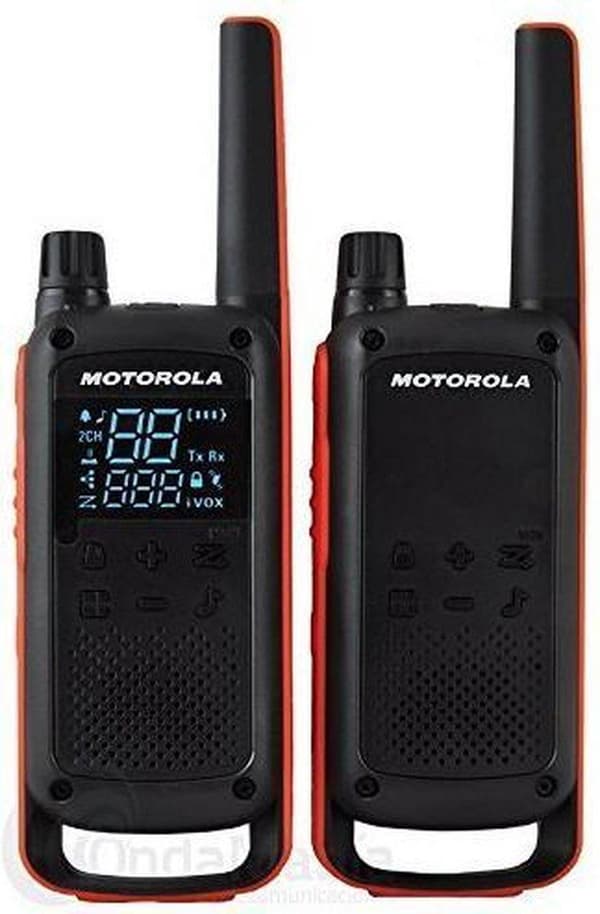 Motorola T82 Twin Pack to-vejs radio 16 kanaler Sort, Orange