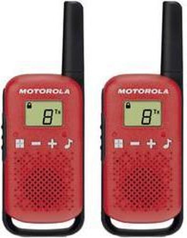 Motorola TALKABOUT T42 to-vejs radio 16 kanaler Sort, Rød