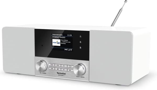 TechniSat DIGITRADIO 4C Bordradio DAB+, FM, DAB Bluetooth Hvid