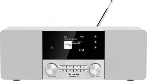 TechniSat DIGITRADIO 4C Bordradio DAB+, FM, DAB Bluetooth Hvid