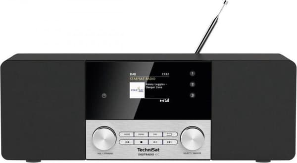 TechniSat DIGITRADIO 4 C Bordradio DAB+, FM, DAB Bluetooth Sort, Sølv