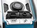 Miniatyrbillede 4 af 10: Makita DMR115 batteri konstruktion radio - FM DAB/DAB+ Bluetooth - Bas subwoofer - til 10,8/12V CXT & 14,4/18V LXT batterier og 230V netstrøm