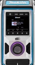 Miniatyrbillede 8 af 10: Makita DMR115 batteri konstruktion radio - FM DAB/DAB+ Bluetooth - Bas subwoofer - til 10,8/12V CXT & 14,4/18V LXT batterier og 230V netstrøm