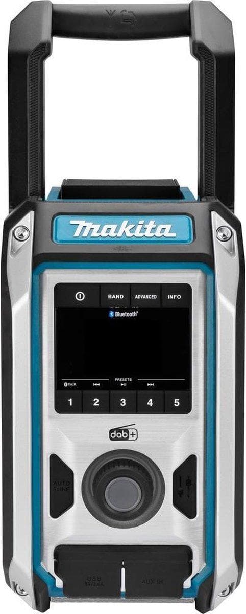 Makita DMR115 batteri konstruktion radio - FM DAB/DAB+ Bluetooth - Bas subwoofer - til 10,8/12V CXT & 14,4/18V LXT batterier og 230V netstrøm