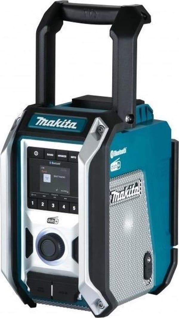 Makita DMR115 batteri konstruktion radio - FM DAB/DAB+ Bluetooth - Bas subwoofer - til 10,8/12V CXT & 14,4/18V LXT batterier og 230V netstrøm