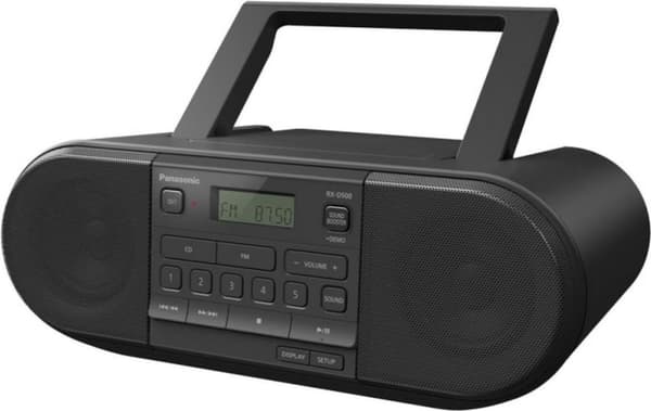 Panasonic RX-D500 - Bärbar - DAB+,FM - Autotuning - 20 W - Tung - Mjuk - Sång - MP3 (RXD500EG-K)