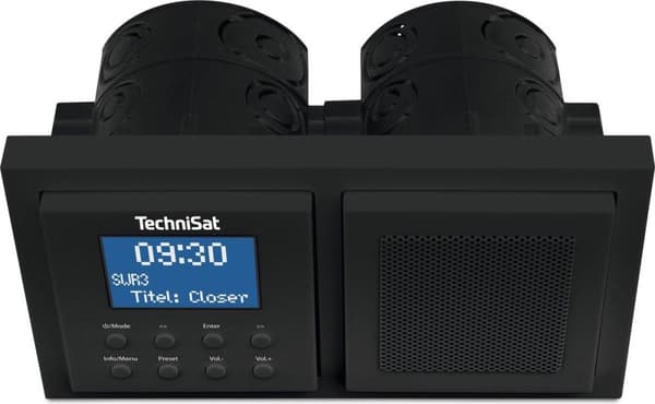 Technisat Digitradio UP1 sisäänrakennettu DAB+ FM-radio bluetoothilla - musta