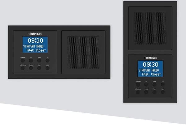 Technisat Digitradio UP1 sisäänrakennettu DAB+ FM-radio bluetoothilla - musta