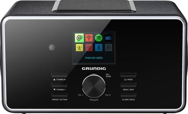 Grundig DTR 6000 X - äänijärjestelmä - 28 wattia (yhteensä) - musta (GIR1090)